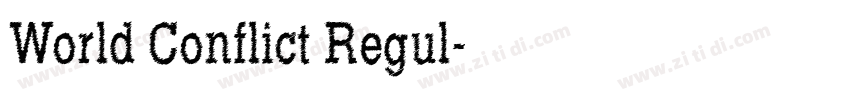 World Conflict Regul字体转换
